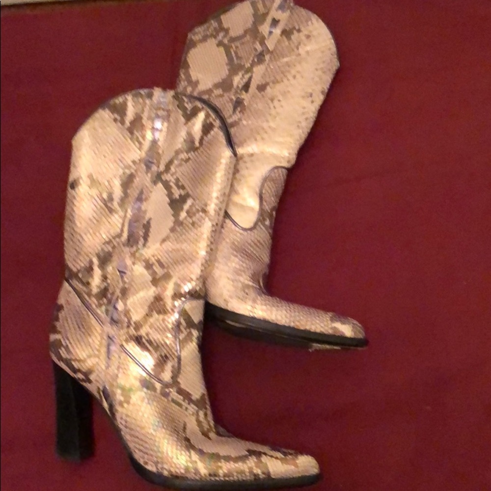 G Series Mid Calf  Iridescent Boots size 9.5